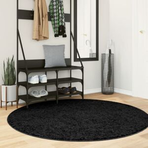 Alfombra De Pelo Corto Oviedo Negro Ø 160 Cm Vidaxl Alfombra De Pelo Corto Oviedo Negro Ø 160 Cm Vidaxl