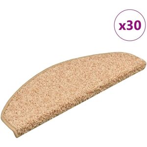 vidaXL Alfombrillas de Escalera Doradas 30 Uds - Alfombra para Escaleras vidaXL Alfombrillas de Escalera Doradas 30 Uds - Alfombra para Escaleras