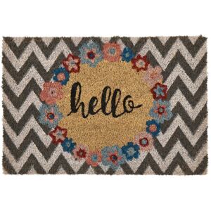 Felpudo de interior multicolor de coco natural - Decoración moderna Felpudo de interior multicolor de coco natural - Decoración moderna