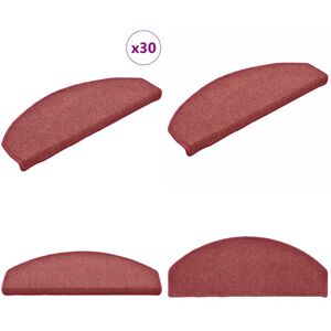 VIDAXL Felpudos Para Escaleras 30 Unidades 65x24x4 Cm Burdeos Semicirculares Grandes - Alfombras De Escalera - Alfombras Semicirculares VIDAXL Felpudos Para Escaleras 30 Unidades 65x24x4 Cm Burdeos Semicirculares Grandes - Alfombras De Escalera - Alfombras Semicirculares