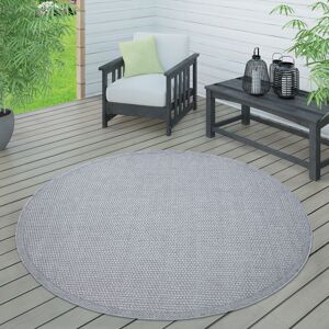 Paco Home - Alfombra Interior Exterior Terraza Balcón Intemperie Lisa Estructura Gris, Ø 160 Cm Redon Paco Home - Alfombra Interior Exterior Terraza Balcón Intemperie Lisa Estructura Gris, Ø 160 Cm Redon