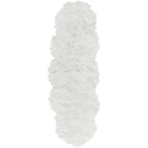 Alfombra de Piel de Oveja Falsa Blanca Beliani - Alfombra Alfombra de Piel de Oveja Falsa Blanca Beliani - Alfombra