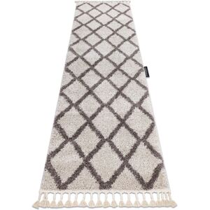 Alfombra RugsX Berber Troik Crema - Pasillo Geométrico 60x250cm Alfombra RugsX Berber Troik Crema - Pasillo Geométrico 60x250cm