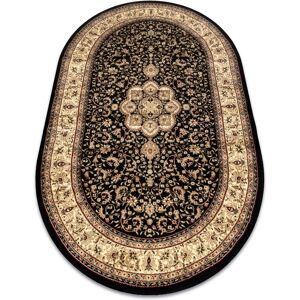 Alfombra Oval Royal ADR Negra - 15mm, 200x290cm, Polipropileno Alfombra Oval Royal ADR Negra - 15mm, 200x290cm, Polipropileno