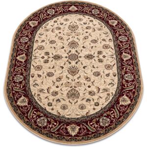 Dywany Łuszczów Alfombra de lana OMEGA Oval Flores Rubí claro - Alfombra Dywany Łuszczów Alfombra de lana OMEGA Oval Flores Rubí claro - Alfombra