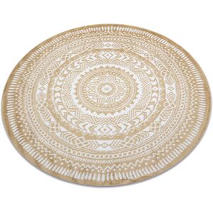 RugsX Alfombra FUN Servilleta círculo - oro círculo 140 cm RugsX Alfombra FUN Servilleta círculo - oro círculo 140 cm