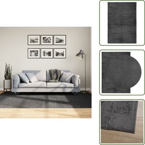 Alfombra Para Salón - Vidaxl Alfombra Pelo Corto Look Escandinavo Iza Antracita 160x230 Cm - Alfombra Para Dormitorio Alfombra Para Salón - Vidaxl Alfombra Pelo Corto Look Escandinavo Iza Antracita 160x230 Cm - Alfombra Para Dormitorio