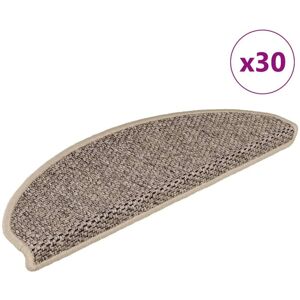 vidaXL Beige oscuro 65x21x4cm Alfombrillas de escalera autoadhesivas - Peldaños vidaXL Beige oscuro 65x21x4cm Alfombrillas de escalera autoadhesivas - Peldaños