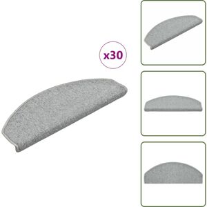 Alfombras Para Escaleras De 3 Mm - Vidaxl Felpudos Para Escaleras 30 Unidades 65x24x4 Cm Gris Claro Semicircular Grande - Alfombras Para Escaleras De 3 Mm - Vidaxl Felpudos Para Escaleras 30 Unidades 65x24x4 Cm Gris Claro Semicircular Grande -