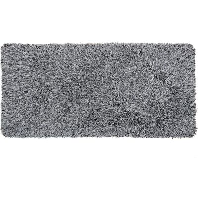 Alfombra shaggy blanca y negra de Beliani - 80x150cm Alfombra shaggy blanca y negra de Beliani - 80x150cm
