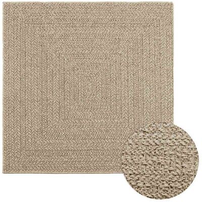 Alfombra Zizur Aspecto Yute Interior/exterior Beige 120x120 Cm Vidaxl Alfombra Zizur Aspecto Yute Interior/exterior Beige 120x120 Cm Vidaxl