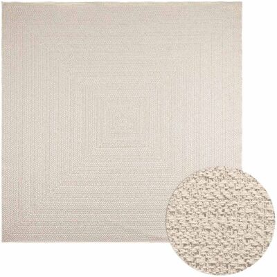 Vidaxl - Alfombra Zizur Apariencia Yute Interior Exterior Crema Vidaxl - Alfombra Zizur Apariencia Yute Interior Exterior Crema