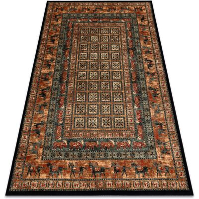 RugsX Alfombra de lana KASHQAI 4301 - Lana natural, patrón vintage - Alfombra de lana RugsX Alfombra de lana KASHQAI 4301 - Lana natural, patrón vintage - Alfombra de lana