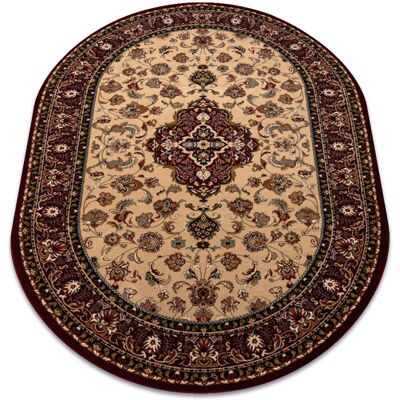 Rugsx - Alfombra De Lana Omega Oval Orion Rosetón Rubí Claro 2 Red 170x235 Cm Rugsx - Alfombra De Lana Omega Oval Orion Rosetón Rubí Claro 2 Red 170x235 Cm