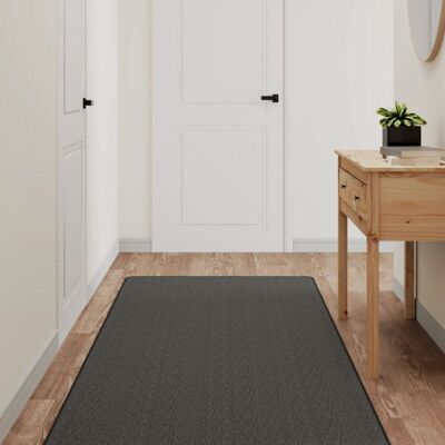 Vidaxl - Alfombra De Pasillo Con Aspecto Sisal Gris Antracita 80x200 Cm Vidaxl - Alfombra De Pasillo Con Aspecto Sisal Gris Antracita 80x200 Cm