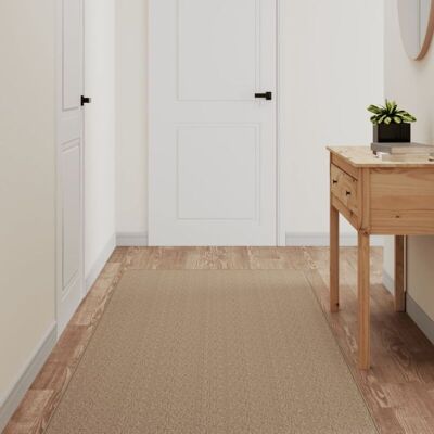 Vidaxl - Alfombra De Pasillo Con Aspecto De Sisal Color Arena 80x250 Cm Vidaxl - Alfombra De Pasillo Con Aspecto De Sisal Color Arena 80x250 Cm