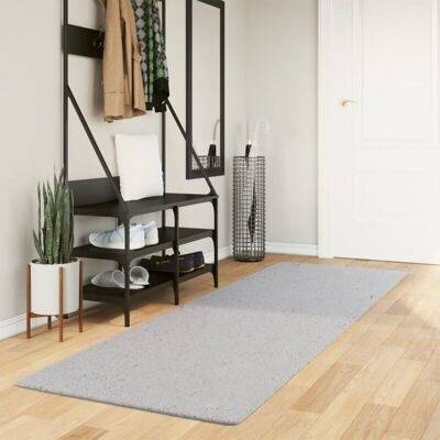 Vidaxl - Alfombra De Pelo Corto Suave Lavable Huarte Gris 80x250 Cm Vidaxl - Alfombra De Pelo Corto Suave Lavable Huarte Gris 80x250 Cm
