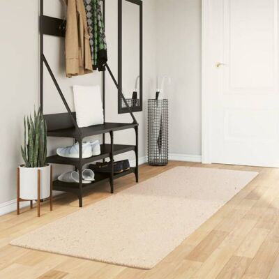 Vidaxl - Alfombra De Pelo Corto Suave Lavable Huarte Beige 80x250 Cm Vidaxl - Alfombra De Pelo Corto Suave Lavable Huarte Beige 80x250 Cm