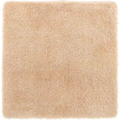Vidaxl - Alfombra Peluda De Pelo Largo Navarra Beige 240x240cm Poliéster Vidaxl - Alfombra Peluda De Pelo Largo Navarra Beige 240x240cm Poliéster