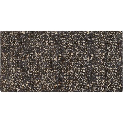Alfombra de Viscosa Gris y Oro de Beliani - 80x150cm - Decoración Salón Alfombra de Viscosa Gris y Oro de Beliani - 80x150cm - Decoración Salón