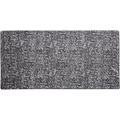Alfombra de área viscosa gris y plateada Beliani 80x150cm - Sala Alfombra de área viscosa gris y plateada Beliani 80x150cm - Sala