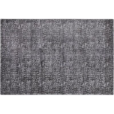Beliani Alfombra de Viscosa Gris y Plata - Salón Beliani Alfombra de Viscosa Gris y Plata - Salón