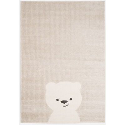 Sweeek - Alfombra Infantil De Osito En Beige / Crema, Elliot, 170x120x0.9 Cm Sweeek - Alfombra Infantil De Osito En Beige / Crema, Elliot, 170x120x0.9 Cm