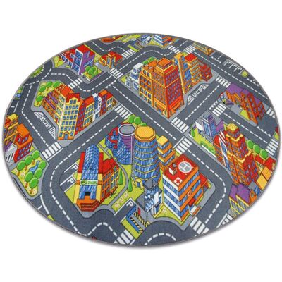 Alfombra Grey Big City 150cm de RugsX Alfombra Grey Big City 150cm de RugsX