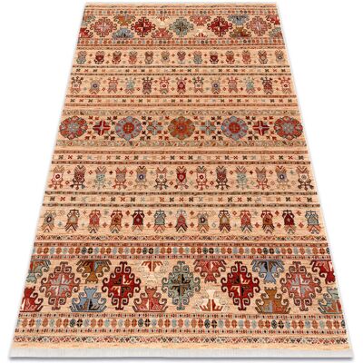 Alfombra de lana KESHAN - Beige / Terracota Vintage 9mm 2800g/m² Alfombra de lana KESHAN - Beige / Terracota Vintage 9mm 2800g/m²
