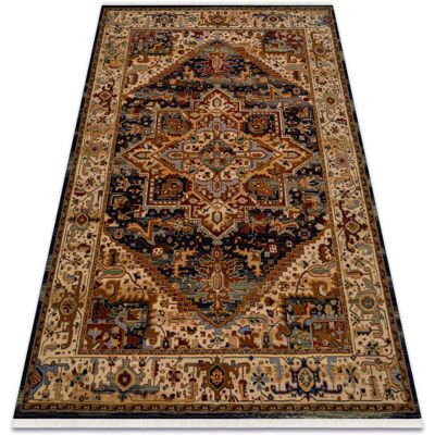 Rugsx - Alfombra Keshan Franjas, Ornamento, Marco Oriental 2886/53511 Beige / Azul Oscuro Beige 250x340 Cm Rugsx - Alfombra Keshan Franjas, Ornamento, Marco Oriental 2886/53511 Beige / Azul Oscuro Beige 250x340 Cm