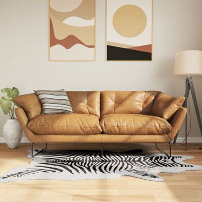 Vidaxl - Alfombra Lavable Antideslizante Cebra Blanco Y Negro 120x170 Cm Vidaxl - Alfombra Lavable Antideslizante Cebra Blanco Y Negro 120x170 Cm