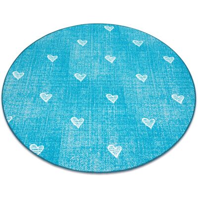 Dywany Łuszczów Alfombra Infantil Círculo Azul Turquesa - Infantil y Vintage Dywany Łuszczów Alfombra Infantil Círculo Azul Turquesa - Infantil y Vintage