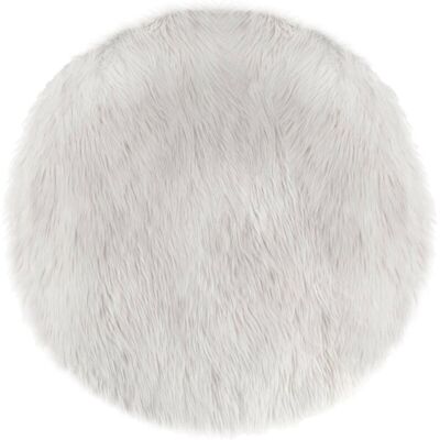 Atmosphera - Alfombra Infantil De Pelo Sintético - Blanco D. 90 Cm Créateur D'Intérieur Atmosphera - Alfombra Infantil De Pelo Sintético - Blanco D. 90 Cm Créateur D'Intérieur