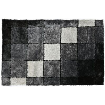Fijalo Modelo TX204761 - Alfombra de poliéster 160x230cm, 1700 GSM, Cuadrados Fijalo Modelo TX204761 - Alfombra de poliéster 160x230cm, 1700 GSM, Cuadrados