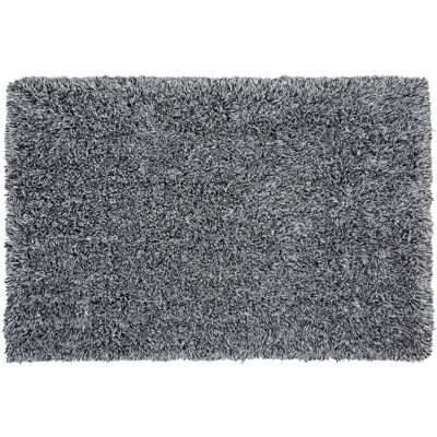Alfombra shaggy blanca y negra Beliani 140x200cm - Alfombra Alfombra shaggy blanca y negra Beliani 140x200cm - Alfombra