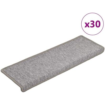 Alfombrillas Para Escaleras 30 Unidades 65x21x4 Cm Gris Claro Borde Rectangular Vidaxl Alfombrillas Para Escaleras 30 Unidades 65x21x4 Cm Gris Claro Borde Rectangular Vidaxl