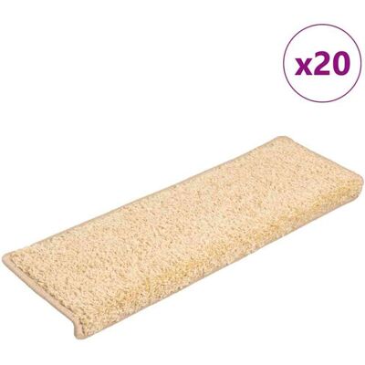 Alfombrillas Para Escaleras 20 Unidades 65x21x4 Cm Color Crema Borde Rectangular Vidaxl Alfombrillas Para Escaleras 20 Unidades 65x21x4 Cm Color Crema Borde Rectangular Vidaxl