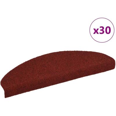 Vidaxl - Felpudos Autoadhesivos Para Escaleras, 30 Unidades, 65 X 21 X 4 Cm, Color Burdeos, Semicirculares, Grandes Vidaxl - Felpudos Autoadhesivos Para Escaleras, 30 Unidades, 65 X 21 X 4 Cm, Color Burdeos, Semicirculares, Grandes