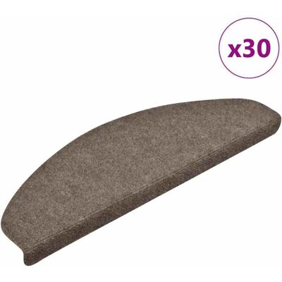 Vidaxl - Felpudos Autoadhesivos Para Escaleras, 30 Unidades, Beige, 65 X 21 X 4 Cm, Semicirculares, Grandes Vidaxl - Felpudos Autoadhesivos Para Escaleras, 30 Unidades, Beige, 65 X 21 X 4 Cm, Semicirculares, Grandes