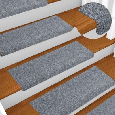 Vidaxl - Felpudos Autoadhesivos Para Escaleras, 30 Unidades, 65 X 21 X 4 Cm, Gris Claro, Borde Rectangular Vidaxl - Felpudos Autoadhesivos Para Escaleras, 30 Unidades, 65 X 21 X 4 Cm, Gris Claro, Borde Rectangular