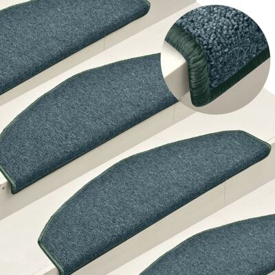 Felpudos Para Escaleras 15 Uds 65x24x4 Cm Verde Oscuro Semicircular Grande Vidaxl Felpudos Para Escaleras 15 Uds 65x24x4 Cm Verde Oscuro Semicircular Grande Vidaxl
