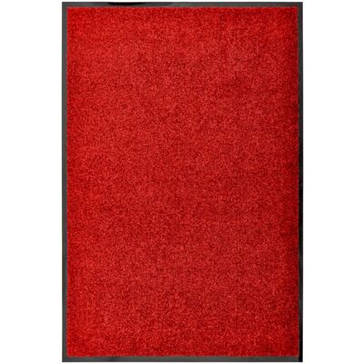 VIDAXL Felpudo Lavable Rojo 60x90 Cm Dec023184 VIDAXL Felpudo Lavable Rojo 60x90 Cm Dec023184