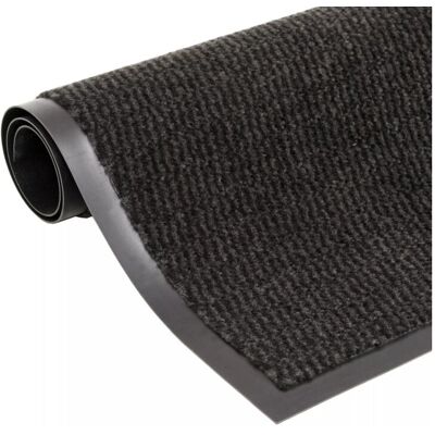 DÉCOSHOP26 Felpudo Rectangular 90 X 150 Cm Negro Dec023102 DÉCOSHOP26 Felpudo Rectangular 90 X 150 Cm Negro Dec023102