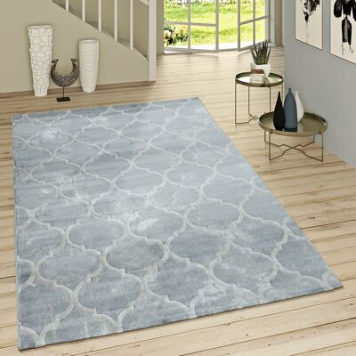 Paco Home Alfombra Pelo Corto Moderna Diseño Marroquí Gris 80x300 Cm Paco Home Alfombra Pelo Corto Moderna Diseño Marroquí Gris 80x300 Cm