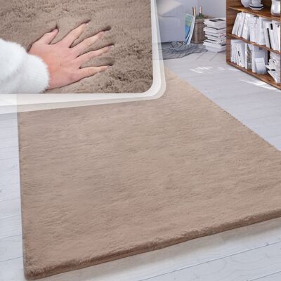 Paco Home - Alfombra Pelo Largo Salón Sintética Suave Monocolor Diferentes Colores Y Tamaños Beige, 200 Cm Cuadrado Paco Home - Alfombra Pelo Largo Salón Sintética Suave Monocolor Diferentes Colores Y Tamaños Beige, 200 Cm Cuadrado