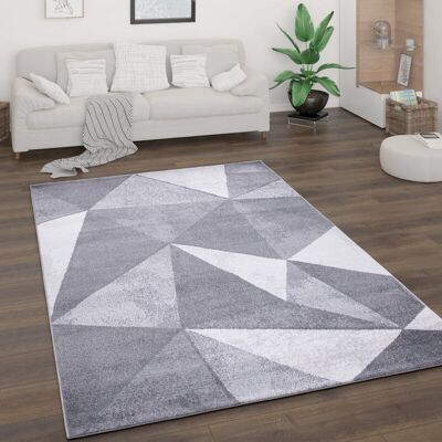 Paco Home Alfombra Salón Pelo Corto Motivo Vintage Abstracto Moderno Geométrica A Rombos Gris, 200x280 Cm Paco Home Alfombra Salón Pelo Corto Motivo Vintage Abstracto Moderno Geométrica A Rombos Gris, 200x280 Cm