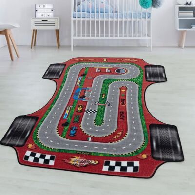 OEM Alfombra Infantil Tuserxln - Titan - Pista De Coches - Roja - 120 X 160 Cm - 100 % Polipropileno - Simpex OEM Alfombra Infantil Tuserxln - Titan - Pista De Coches - Roja - 120 X 160 Cm - 100 % Polipropileno - Simpex