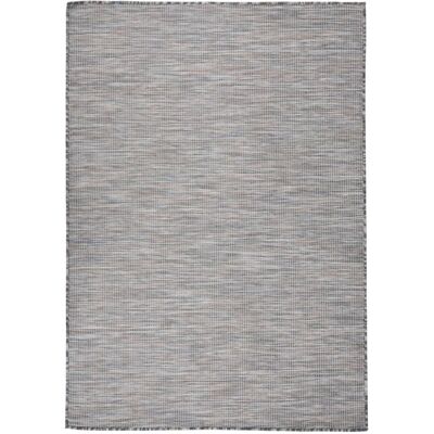 Alfombra De Exterior De Tejido Plano Marrón Y Azul 140x200 Cm Vidaxl Alfombra De Exterior De Tejido Plano Marrón Y Azul 140x200 Cm Vidaxl