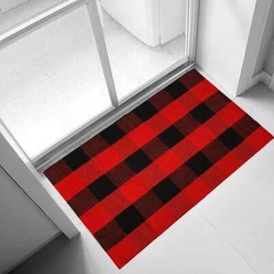 OEM Alfombra Navideña A Cuadros De Búfalo De 60 × 90 Cm - Felpudo De Exterior Lavable A Máquina, Alfombra A Cuadros De Búfalo Para Porche/cocina/fregadero/baño OEM Alfombra Navideña A Cuadros De Búfalo De 60 × 90 Cm - Felpudo De Exterior Lavable A Máquina, Alfombra A Cuadros De Búfalo Para Porche/cocina/fregadero/baño