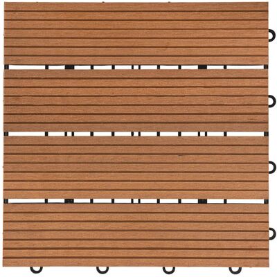 Home Deluxe - Baldosas De Madera De Wpc Bavaro Color: Marrón Claro, Cantidad: 9 M² Home Deluxe - Baldosas De Madera De Wpc Bavaro Color: Marrón Claro, Cantidad: 9 M²